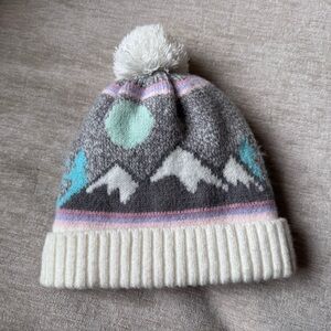 Toddler Beanie with Mountains, Toddler Hat